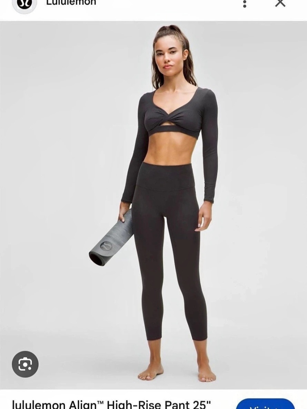 lululemon Align High-Rise Pant 25" Black NWT
